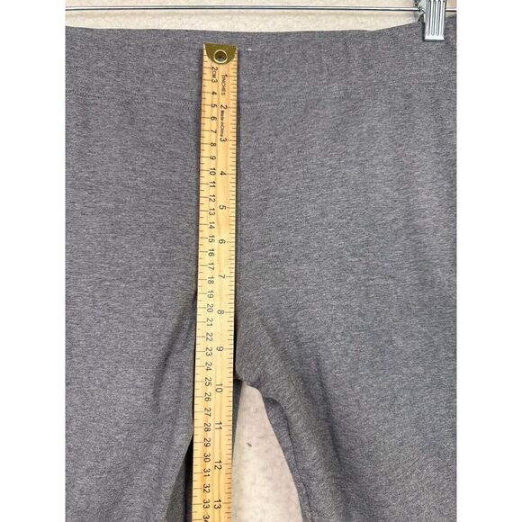 Eileen Fisher System Ankle Stretch Cotton Pants Gray Pull On Casual Size Large - Picture 6 of 7